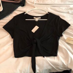 Eye Candy Tie Front Top